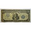 Image 1 : 1899 $5 silver certificate  INDIAN VG