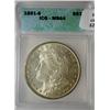 Image 1 : 1891S Morgan $  ICG64  GRADED correctly
