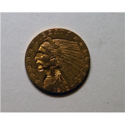 1910 $2 1/2 GOLD  XF45