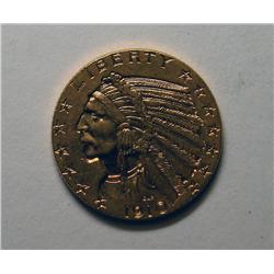 1910 $5 GOLD  AU
