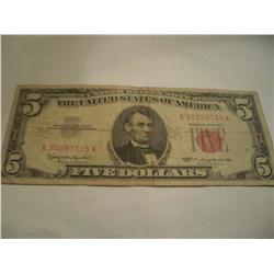 1963 $5 Red Seal Note