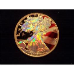 2005 Enamel .999 One Troy Ounce Pure Silver American Eagle