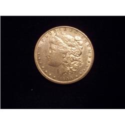 1900-S Morgan Brilliant Almost Uncirculated Silver Dollar