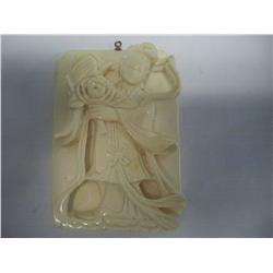 Genuine Ivory Pendant, 2"x3"