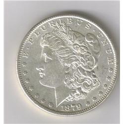 ERROR 1879-O VAM-15A CLASHED MORGAN SILVER DOLLAR, MS+