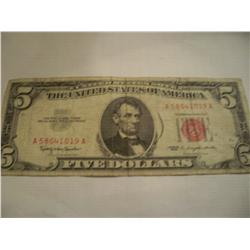1963 $5 Red Seal Note