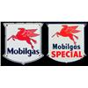 Image 1 : 2 Mobilgas Mobil Pegasus Porcelain Signs