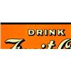 Image 3 : Fruit-Ola Beverage Tin Sign Near Mint NOS