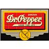 Image 1 : Dr. Pepper Red Brick Die-Cut Sign Near Mint NOS