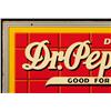 Image 2 : Dr. Pepper Red Brick Die-Cut Sign Near Mint NOS