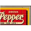 Image 3 : Dr. Pepper Red Brick Die-Cut Sign Near Mint NOS