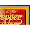 Image 9 : Dr. Pepper Red Brick Die-Cut Sign Near Mint NOS