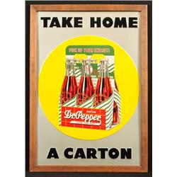 Dr Pepper "Take Home A Carton" Sign