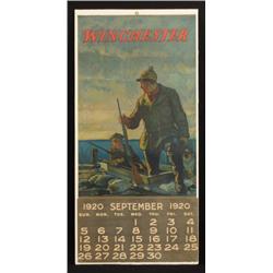 1920 Winchester Gun Advertising Calendar Model 12