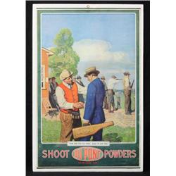 1915 Dupont Powders Advertising Poster Skeet