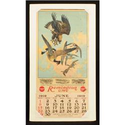 1919 Remington UMC Calendar Lynn Bogue Hunt