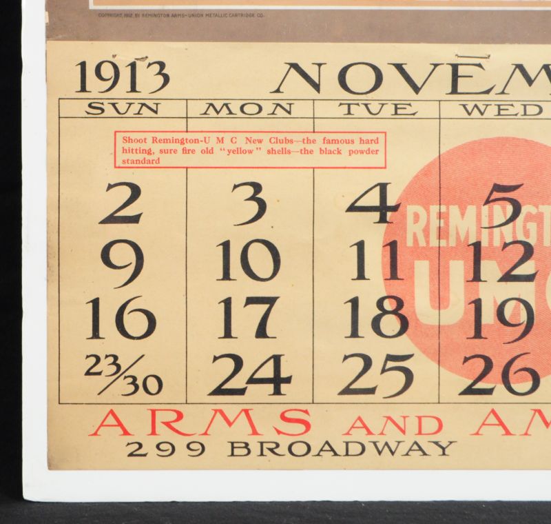 1913 Remington UMC Calendar