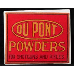 Dupont Powders Counter Top Felt Sign