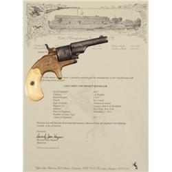 Engraved Colt Open Top .22 Vest Pistol