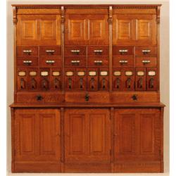 Large Tiger Oak Filing Cabinet Yawman & Erbe