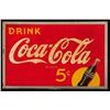 Image 1 : Drink Coca Cola 5 cents Tin Sign