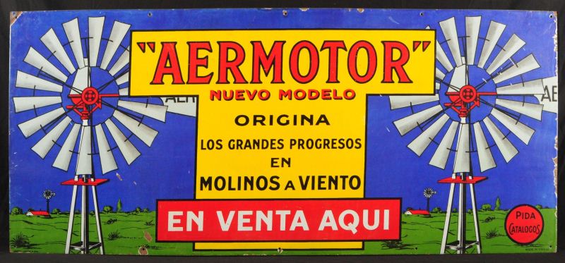 Aermotor Signs Aermotor Windmill Advertising Porcelain Sign