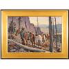 Image 1 : James Boren Hunting Scene Oil On Canvas CA