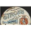Image 2 : Pre-Pro Stroh's Detroit Lager Beer Porcelain Sign