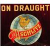 Image 8 : Schlitz Beer On Draught Reverse Glass Sign
