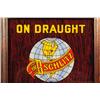 Image 8 : Schlitz Beer On Draught Reverse Glass Sign