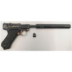 WW II Nazi German Luger 9mm with Supressor FFL