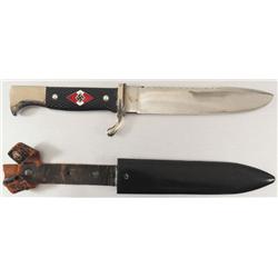 Rare Sawback Hitler Youth Knife WW II Nazi Germany