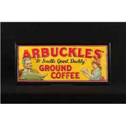 Arbuckles Coffee Tin Advertising Sign