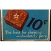 Image 3 : Star Tobacco 10 Cent Plug Cardboard Adv Sign