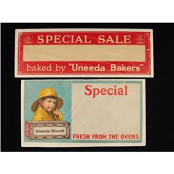 Two Nabisco  "Uneeda Bakers" Advertising Posters