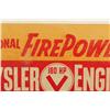 Image 4 : Chrysler Fire Power 180HP Engine Cardboard Sign