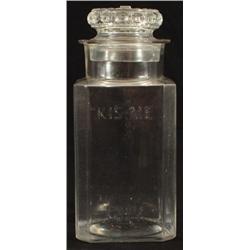 Kis-Me Chewing Gum Advertising Countertop Jar