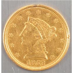 1853 2.5 Dollar Gold