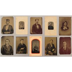 Collection of 10 Tin Type Photographs