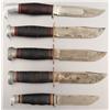 Image 1 : Collection of 5 Hunting Knives Case Ka Bar