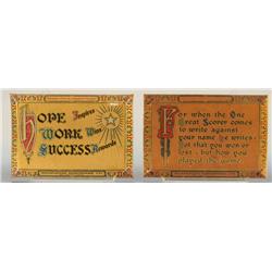 2 Shapleigh Hardware Tin Signs