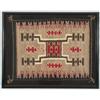 Image 1 : Framed Ganado Navajo Indian Sampler Rug