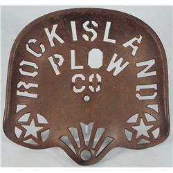 Rock Island Cast Iron Tractor Seat Texas Stars