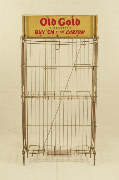 Old Gold Cigarette Store Display Rack