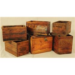6 Ammunition Crates Peters, Federal, Western