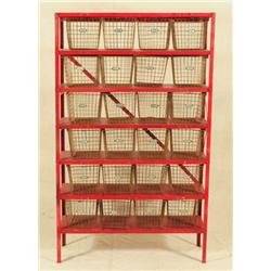Wire Basket Rack From Shiner, Texas