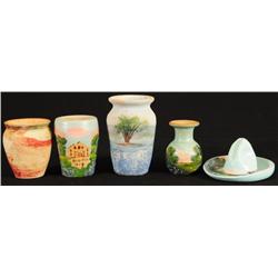 5 Meyer Bluebonnet Texas Souevenir Pottery