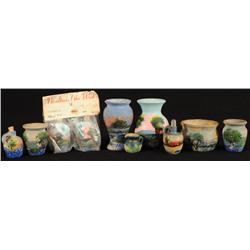 Collection of 10 Meyer Texas Tourist Pottery