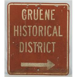 Gruene Historical District Road Sign Gruene Hall