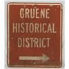 Image 1 : Gruene Historical District Road Sign Gruene Hall